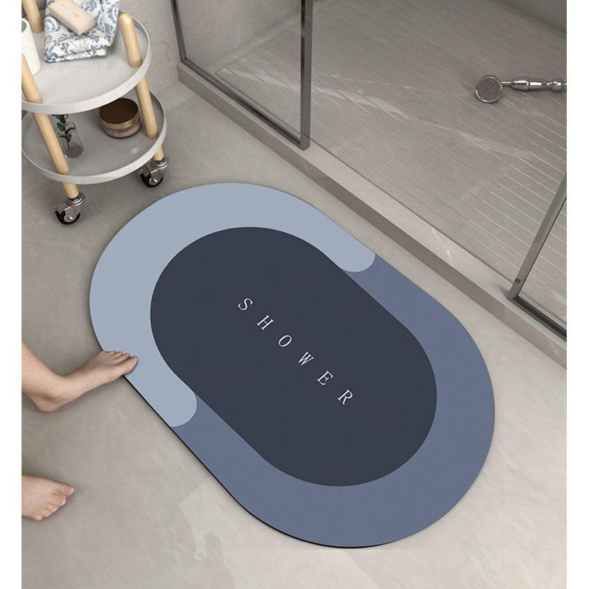 Thảm Hình Bầu Dục Bathroom Chống Trượt 60x40cm