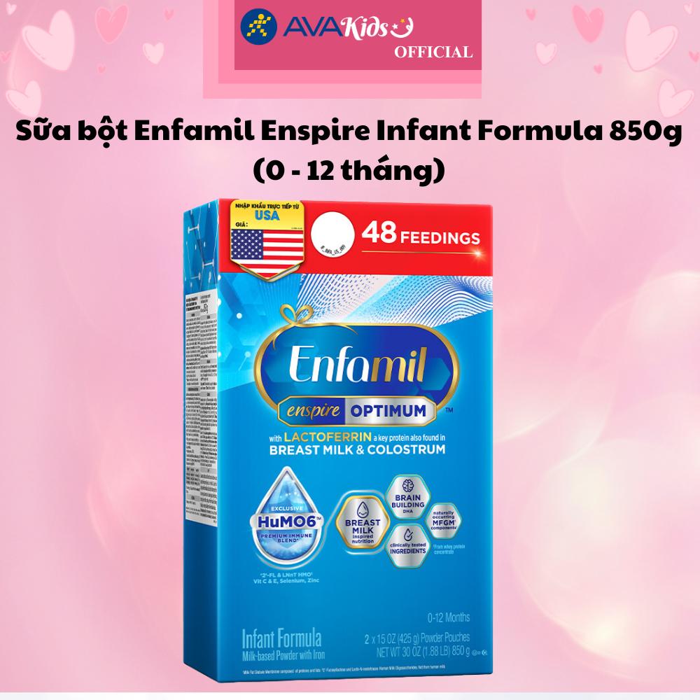 Sữa bột Enfamil Enspire Infant Formula 850g (0 - 12 tháng)