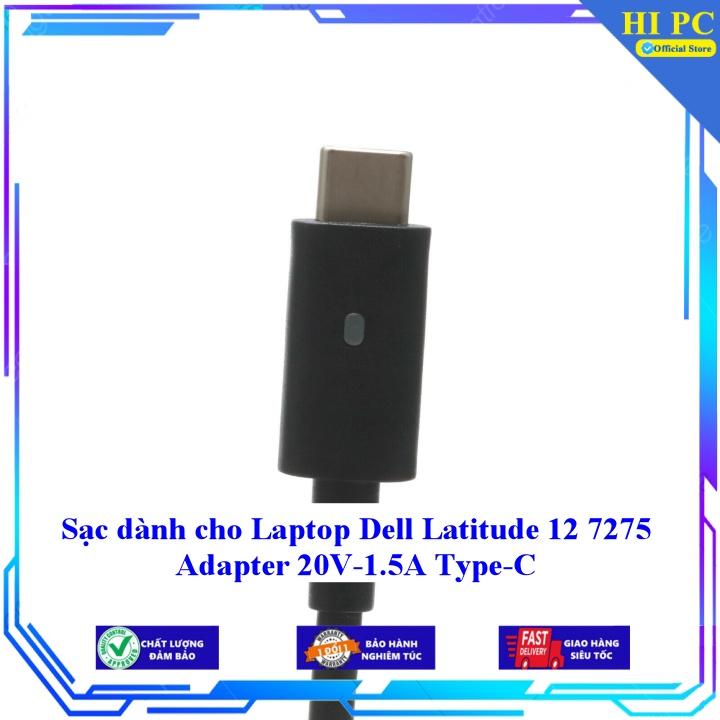 Sạc dành cho Laptop Dell Latitude 12 7275 Adapter 20V-1.5A Type-C - Kèm Dây nguồn - Hàng Nhập Khẩu