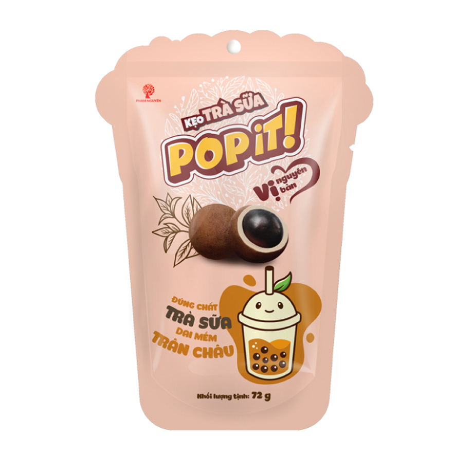 Kẹo Trà sữa Trân Châu POPIT 72 (3.6g x 20 viên)