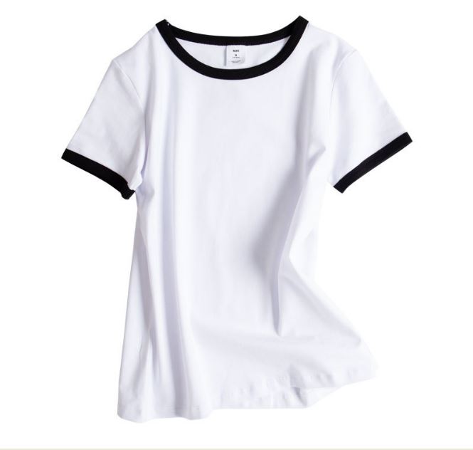 Áo Thun Nữ Basic Ôm Body Cổ Tròn Ngắn Tay Nhiều Màu Chất Liệu Cotton Co Giãn