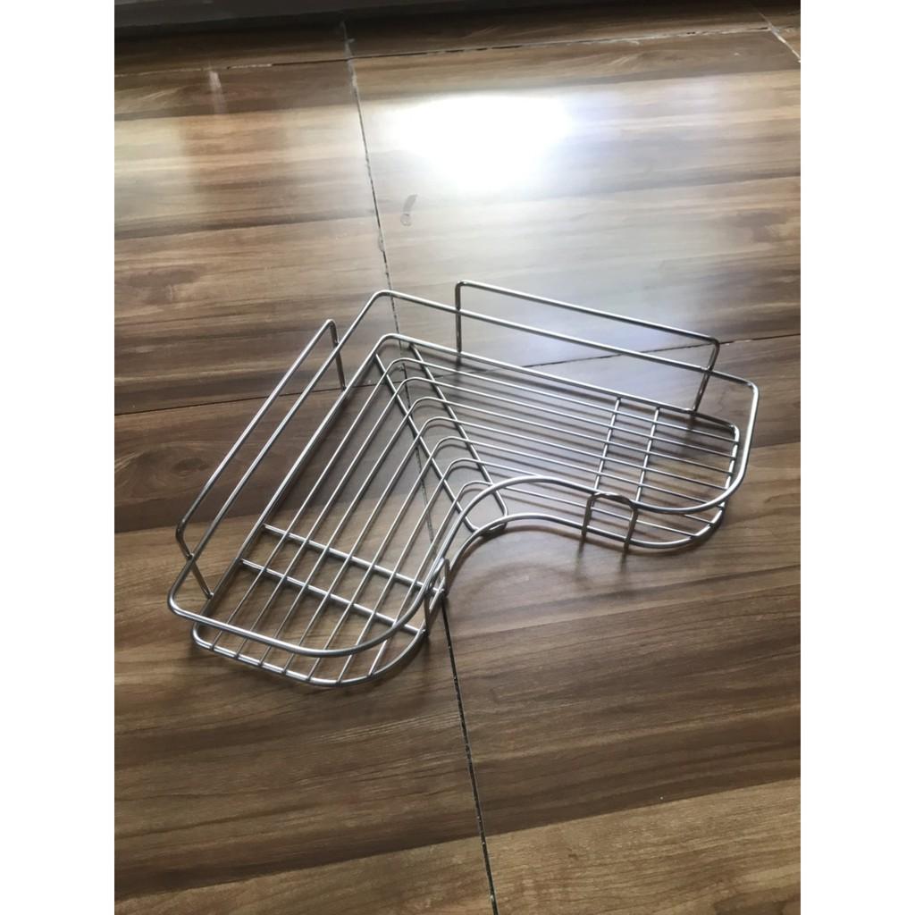 Kệ góc Inox 304 tam giác dán tường siêu dính