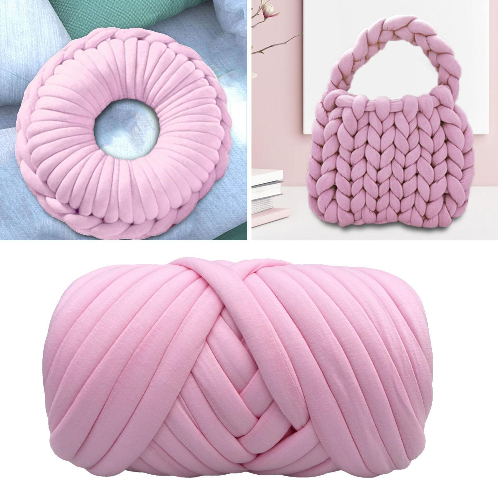 Giant Knitting Yarns Handmade Chunky Blanket Pillow DIY Hats Hand Crafts Mat