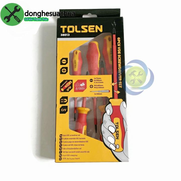 Bộ vít cách điện 6 cây Tolsen 38013