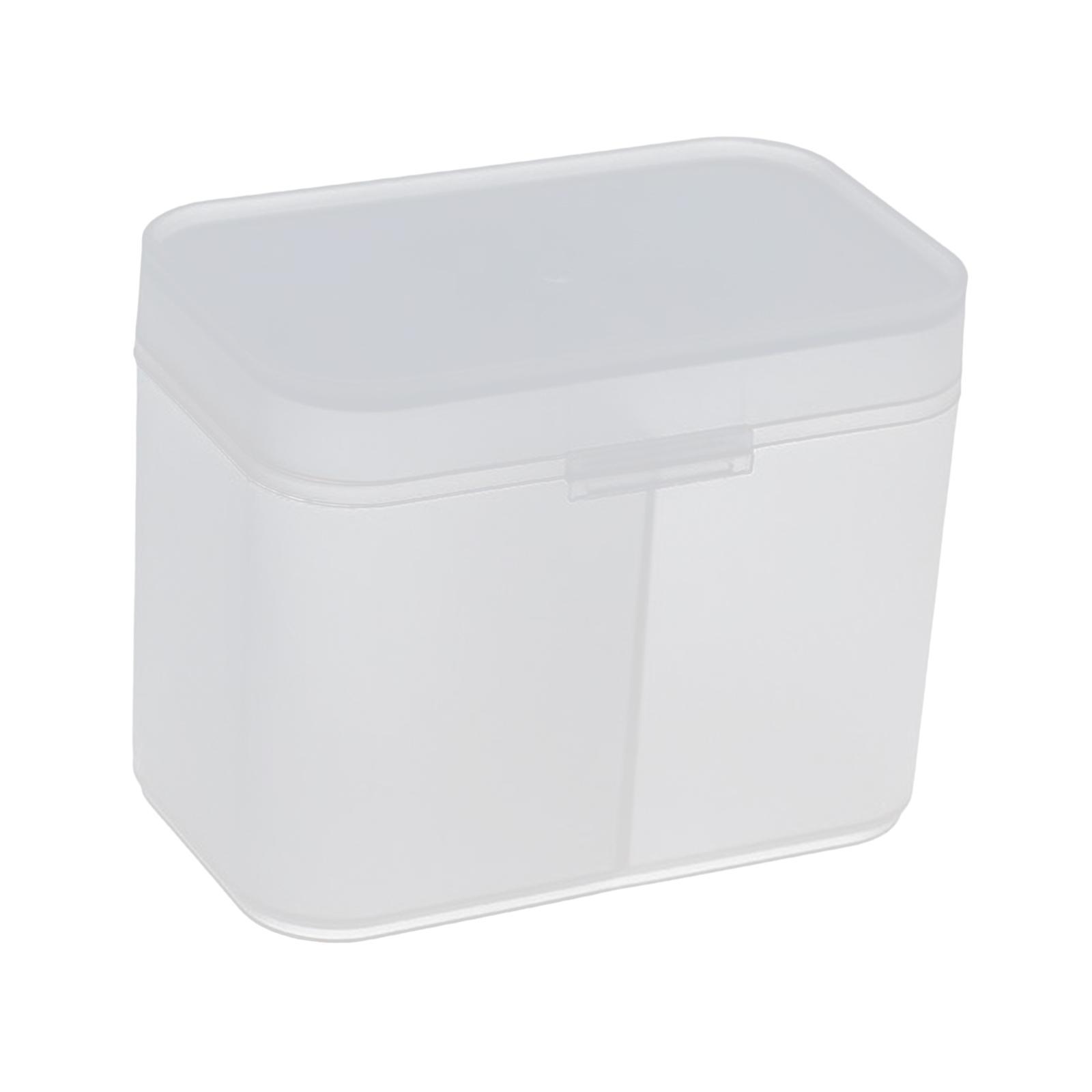 Organizer Holder Cotton Swab Nail Towels Makeup Pads Storage Clear