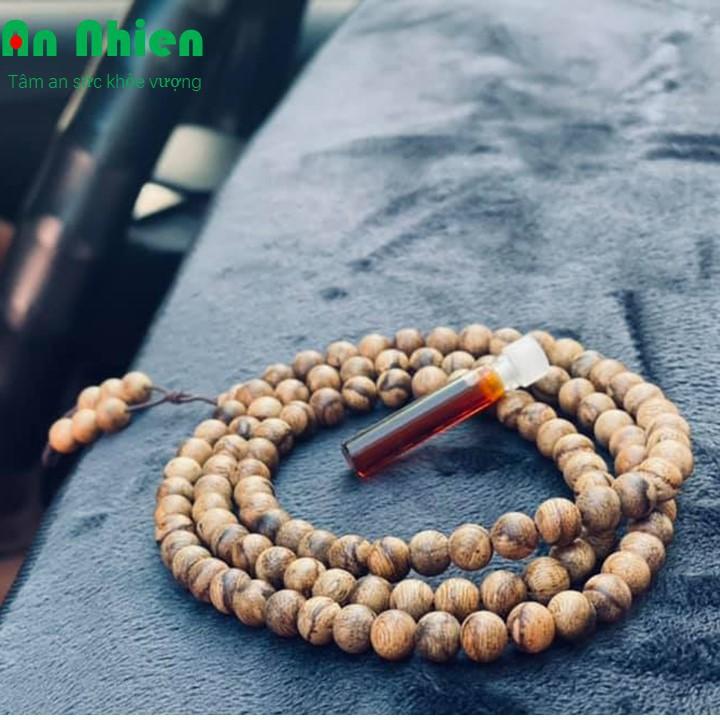 Chuỗi trầm hương 108 hạt 8ly cao cấp, vòng đeo tay trầm hương