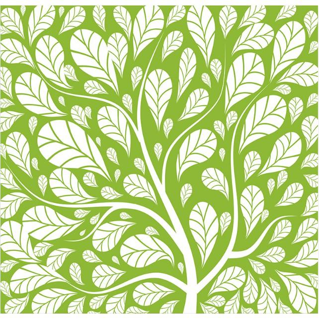 Decal Dán Kính Cao Cấp - Cây trùm Lá Xanh