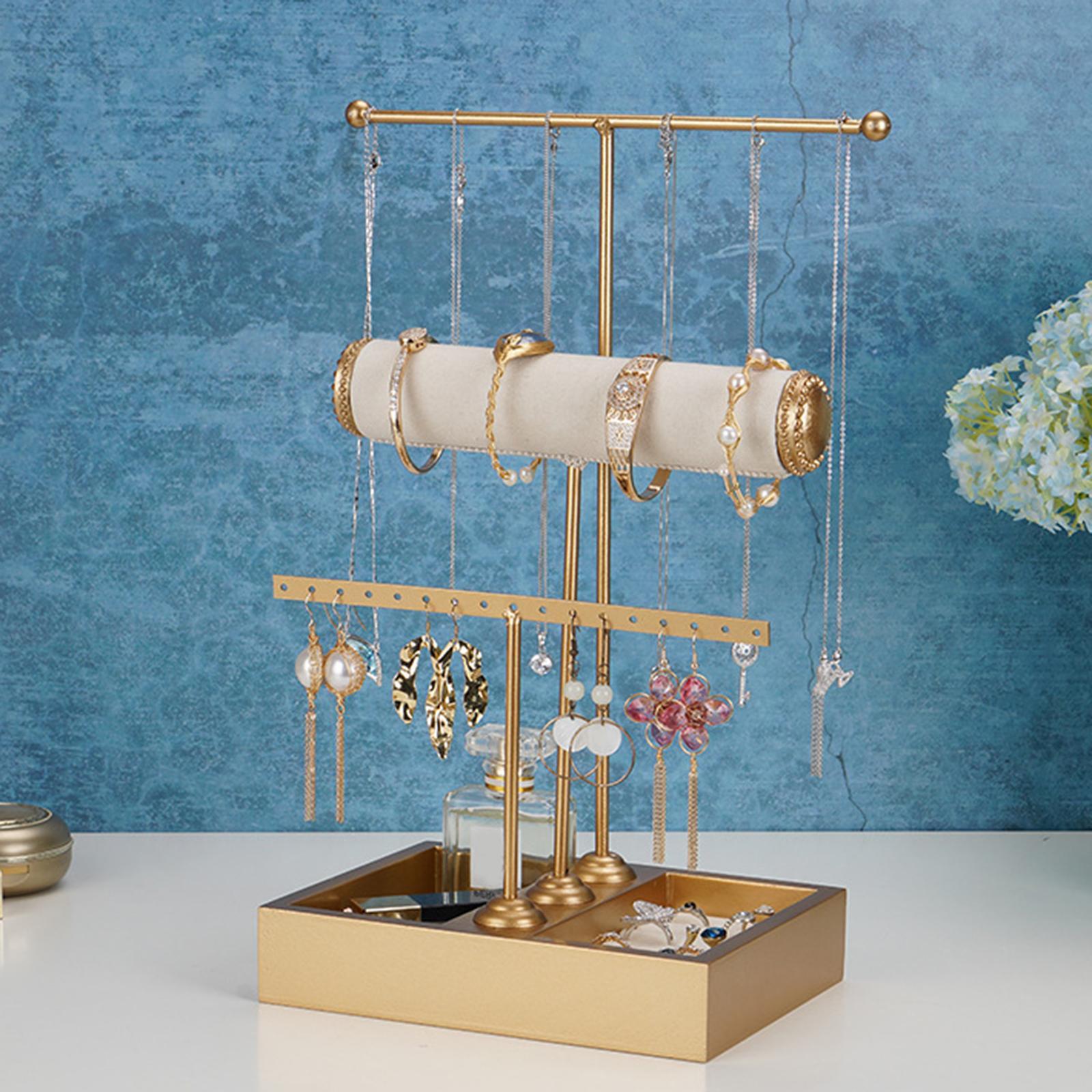 Jewelry Display Rack Watch Tabletop Hanging Modern Bracelet Holder Organizer