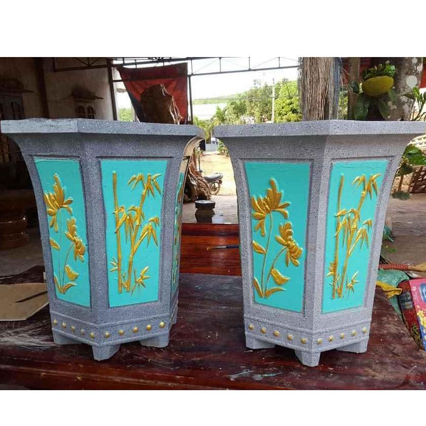 Khuôn đúc chậu cảnh lục giác ống cao 33