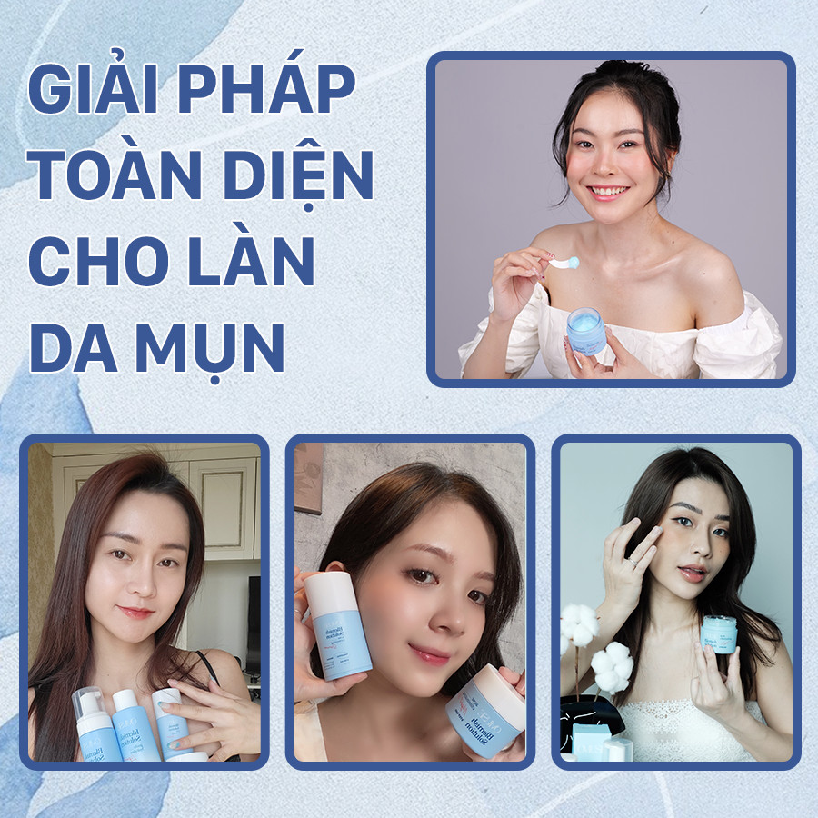 Bộ sản phẩm toàn diện dành cho da mụn OMUSE Blemish Solution Acne Correcting