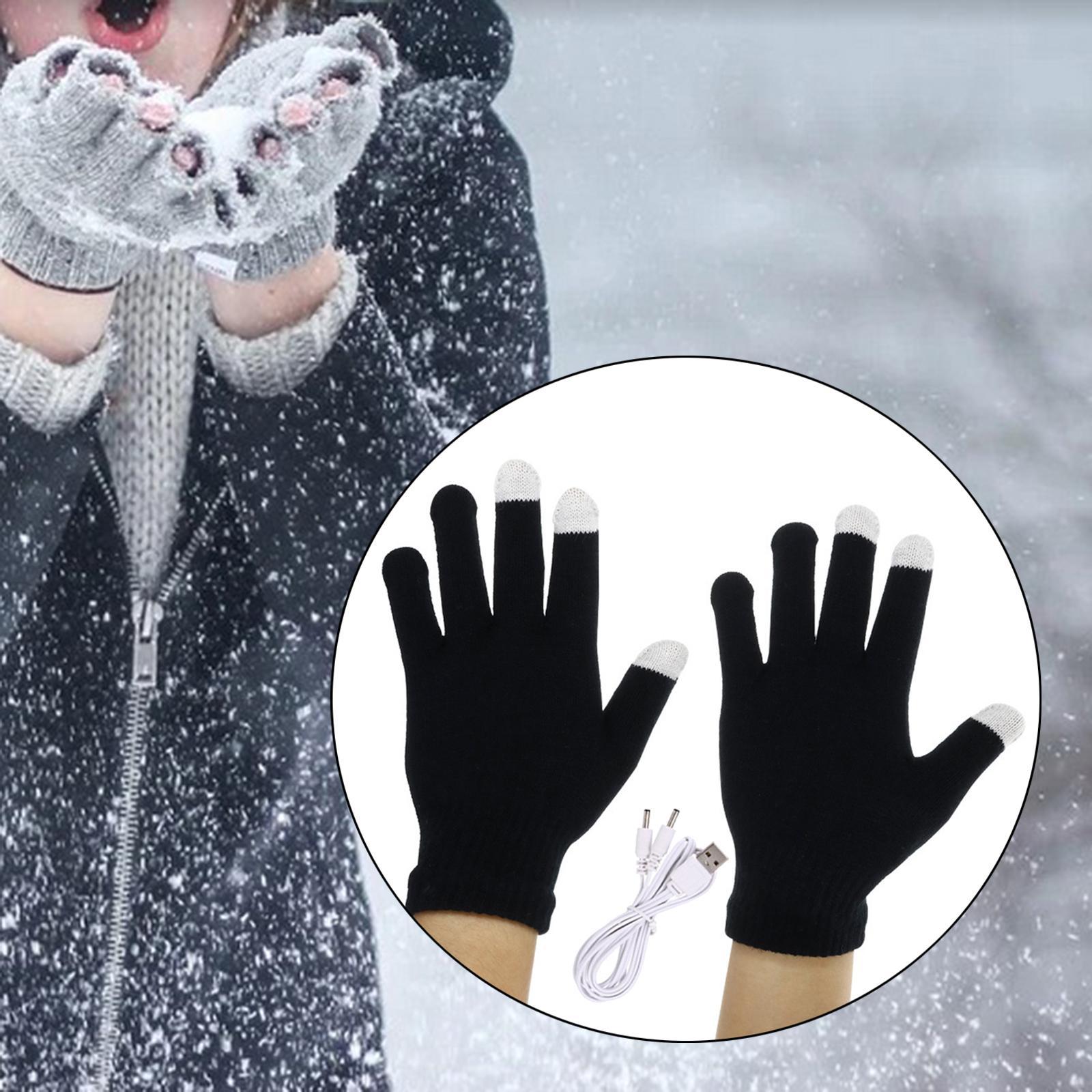 Electric USB Heating Full Hands Sports for Men Winter Gift