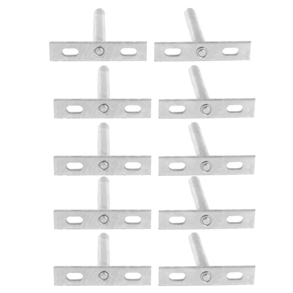 10Pcs Wall Shelf Bracket Heavy Duty Supporter T Shaped Angle Bracket 3inch