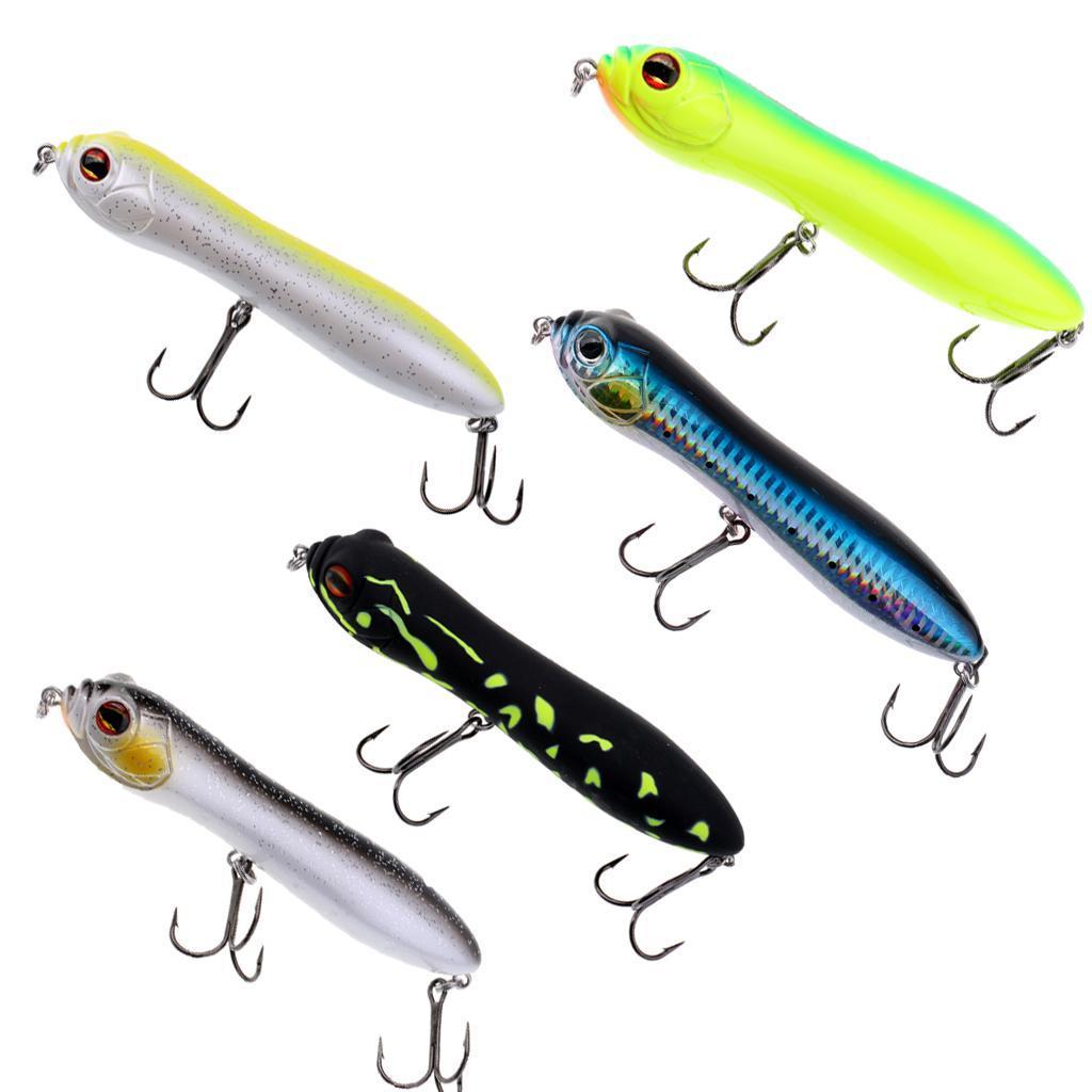 Fishing Lure Floating Lifelike Swimbait Artificial Bait Crankbait Hard Bait with 2 Treble Hooks for Bass Perch Trout 13cm/5inch