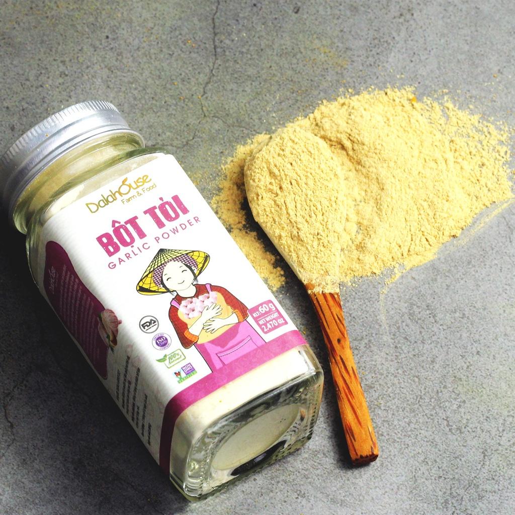 Bột Tỏi Sấy Lạnh Dalahouse 60 Gram, Bột Gia Vị Hữu Cơ Nguyên Chất Công Nghệ Tiêu Chuẩn Châu Âu - Giàu Vitamin và Khoáng Chất Tốt Cho Cơ Thể, Phòng Ngừa Cảm Cúm, Hỗ Trợ Điều Hòa Huyết Áp, Duy Trì Ổn Định Cholesterol, Nâng Cao Thể Lực, Tăng Cường Sức Khỏe