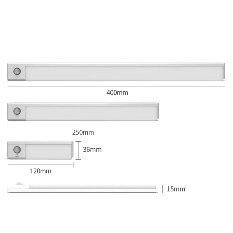 Đèn LED Cảm Biến Chuyển Động Nhiều Kích Cỡ, Cảm Ứng Hồng Ngoại 3 Chế Độ