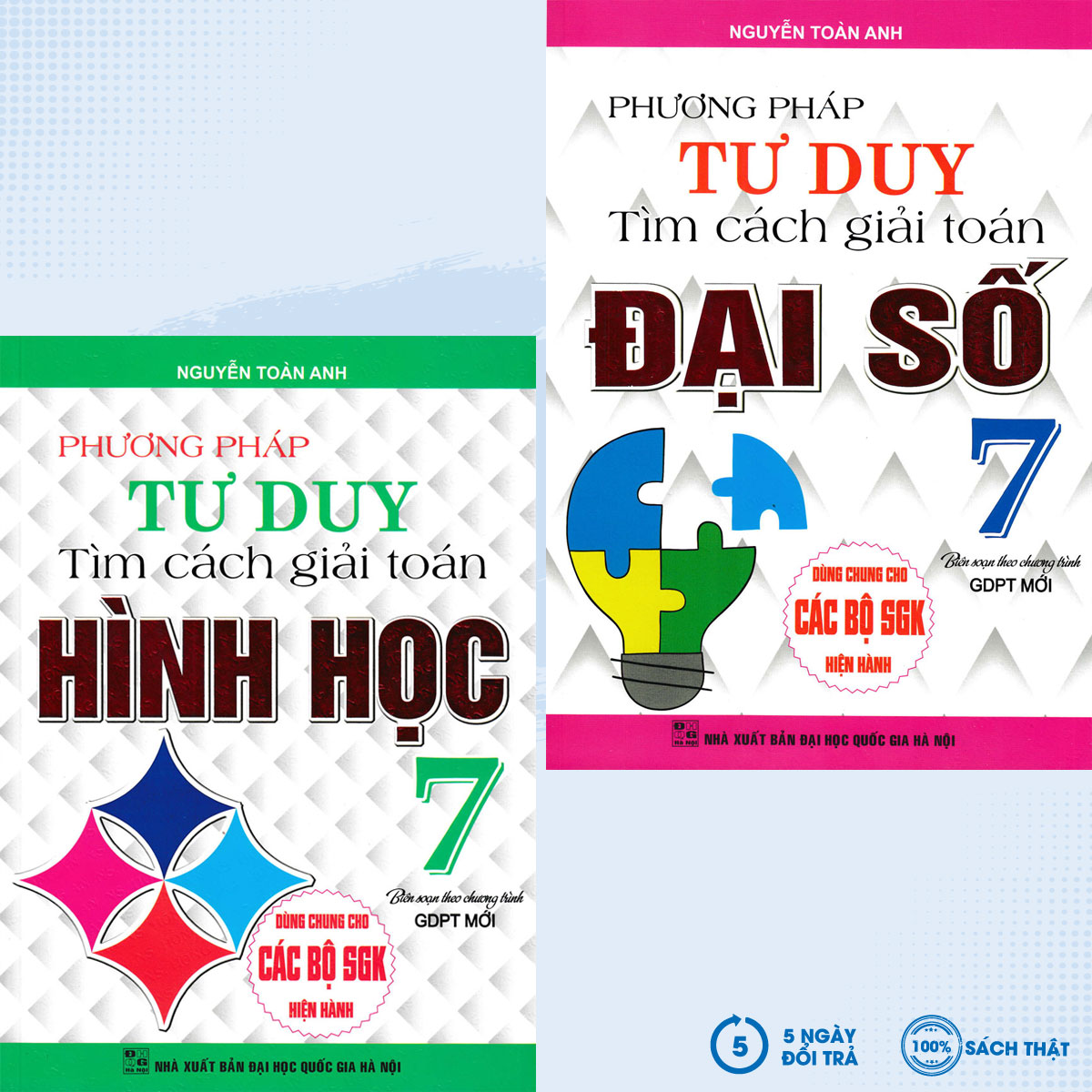 Combo Phương Pháp Tư Duy Tìm Cách Giải Toán Lớp 7 (Dùng Chung Cho Các Bộ SGK Mới Hiện Hành) (Bộ 2 Cuốn)  - HA