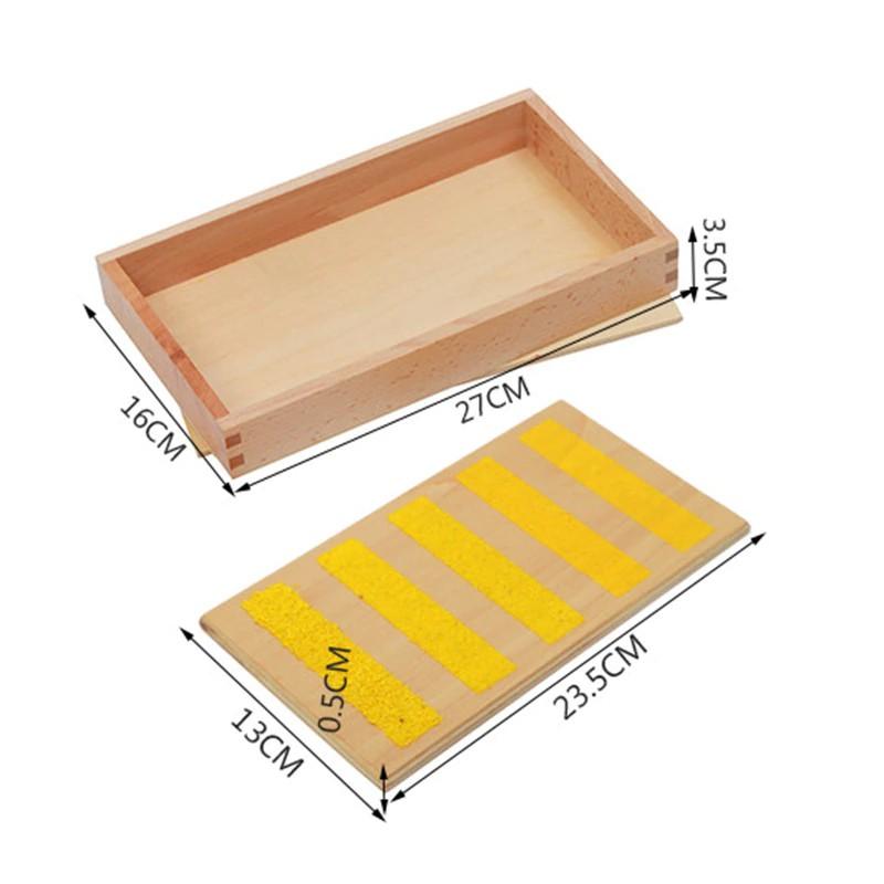 Tấm xúc giác Montessori (bộ 3) - Rough &amp; Smooth Boards with Box (sets of 3)