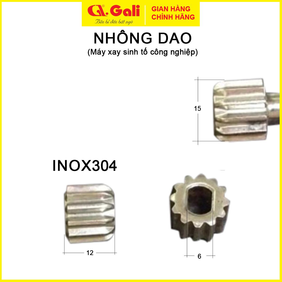 Máy xay sinh tố đa năng Gali linh phụ kiện gồm ly xay sinh tố, cối xay khô, dao, gioăng, motor, nhông, soket, công tắc, hàng chính hãng 100% Gali