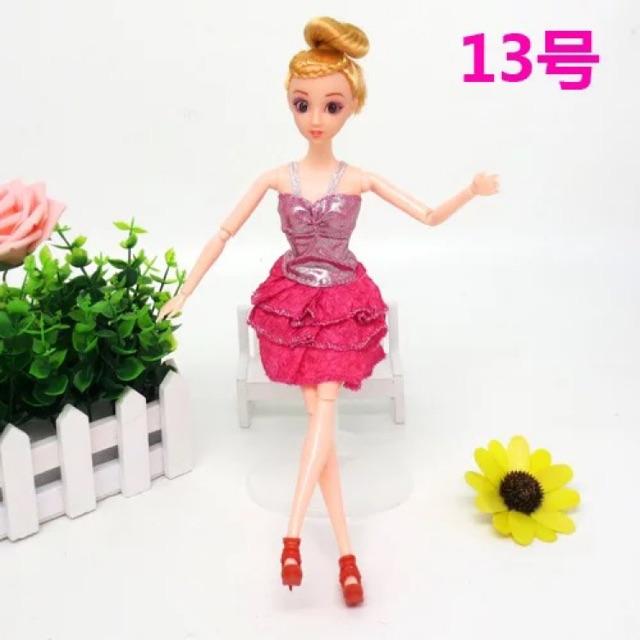 Đầm búp bê 30 cm - hồng