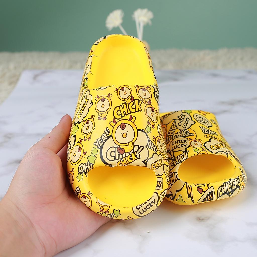 Combo 2 Dép Bánh Mỳ Đúc Nguyên Khối In 3D Đủ Size 26-40 Nhiều Hình Ngẫu Nhiên