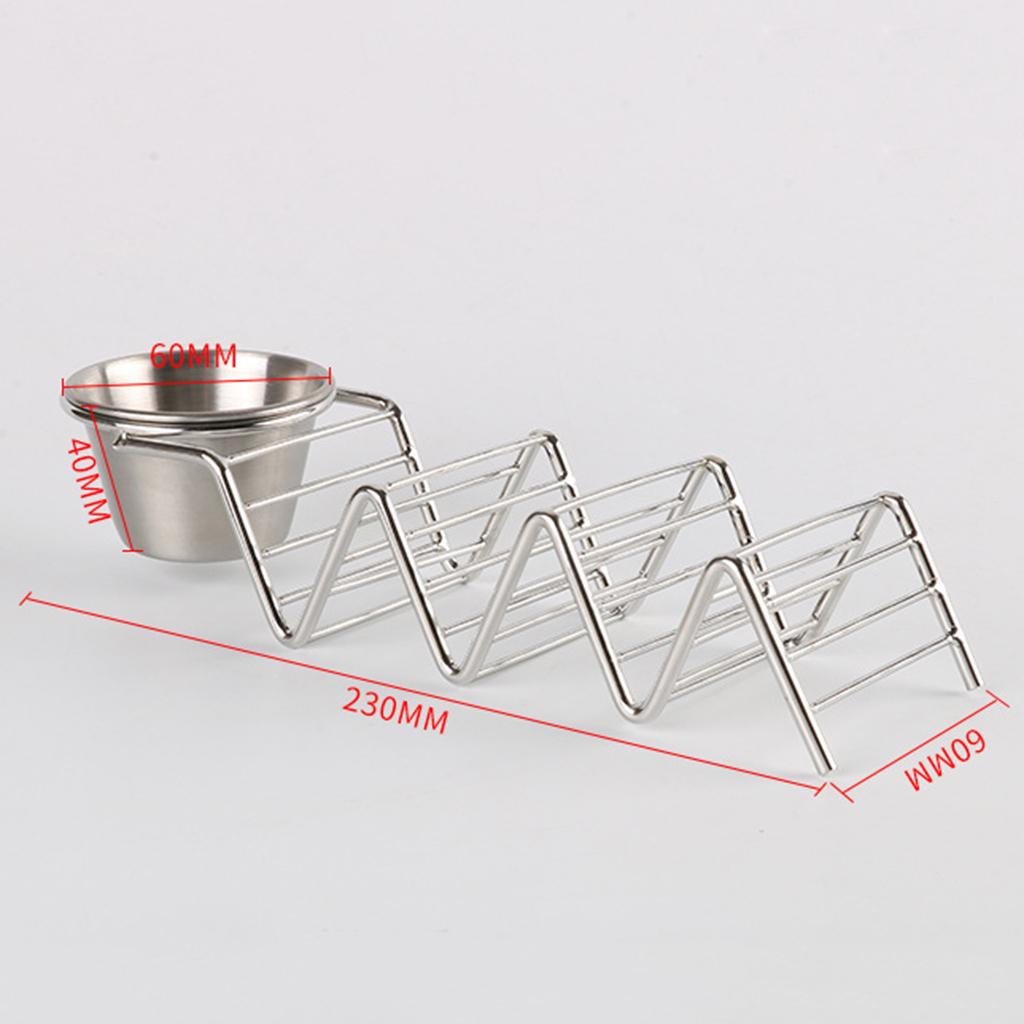 2pcs Taco Server Taco Holder Hot Dog Holder Stand Taco Display Rack