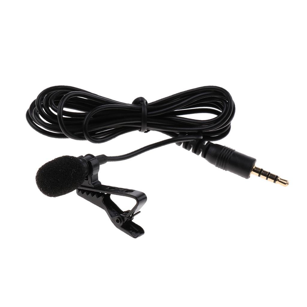 Lavalier Lapel Clip-on Omnidirectional Condenser Microphone for Apple for iPhone, Ipad, iPad Touch, Samsung Android and Windows Smartphones