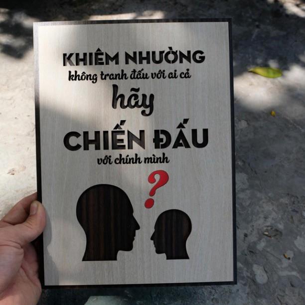 Tranh động lực CARINA T018 - Khiêm nhường không tranh đấu với ai cả hãy chiến đấu với chính mình