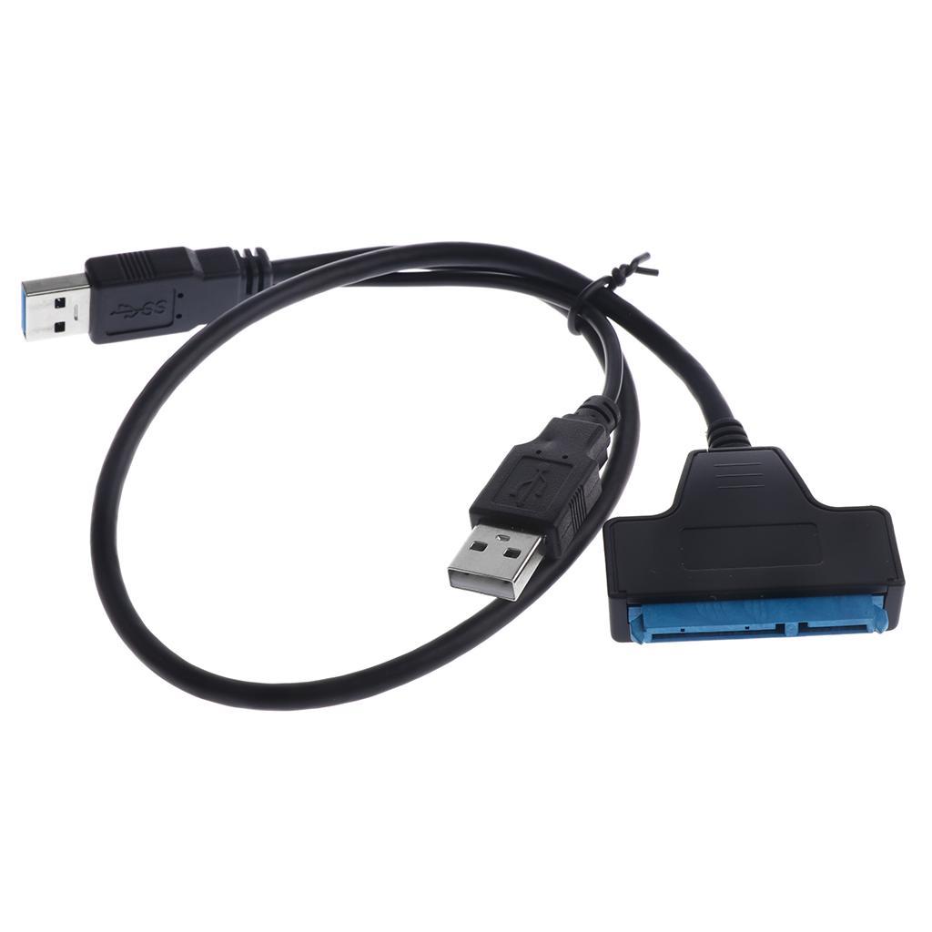 Cable USB 3.0 to 2.5" 22Pin SSD Adapter Converter Power
