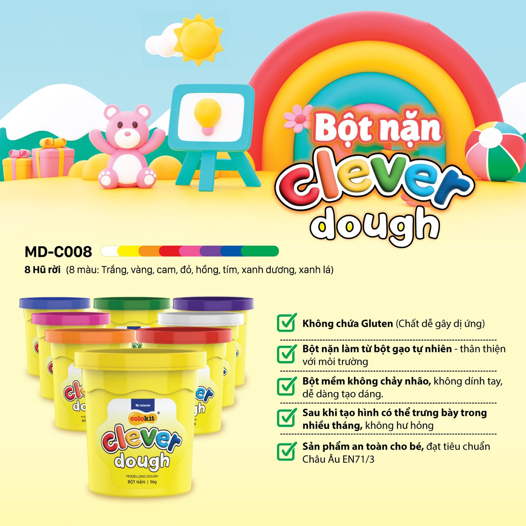 Bột nặn Clever Dough Thiên Long Colokit MD-C008