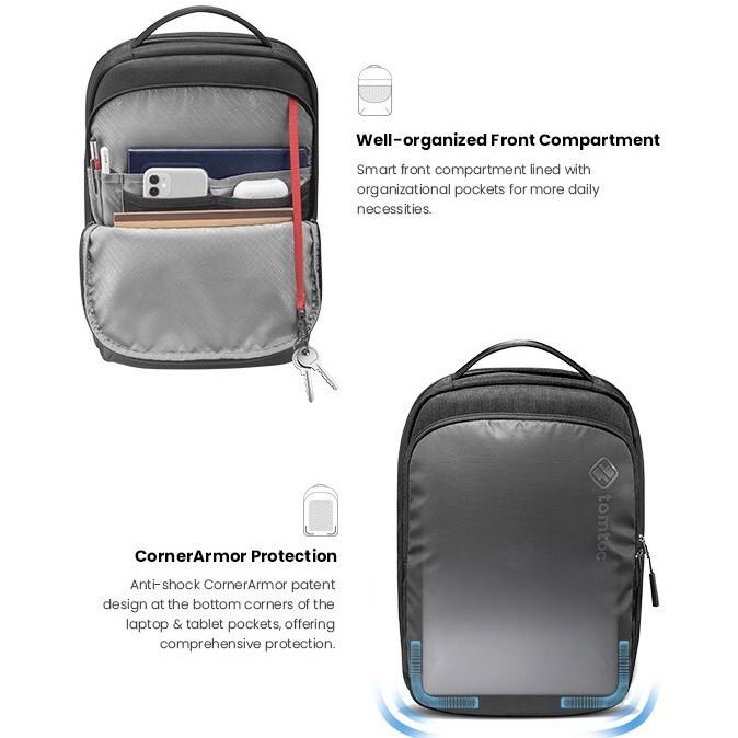 Balo TOMTOC Premium Lightweight Business Corner Armor For Macbook 16inch - (H62-E02D) - Hàng Chính Hãng