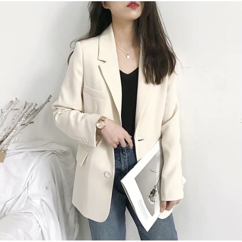 Áo vest nữ blazer hàn quốc  [HÀNG CAO CẤP] form chuẩn công sở dễ phối đồ