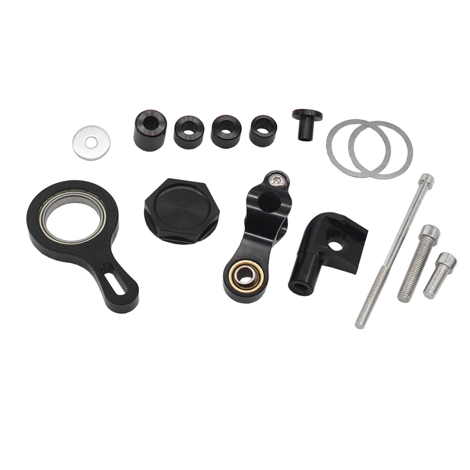 Motorcycle Steering Damper Bracket Mount Set for   R6  R1 Black