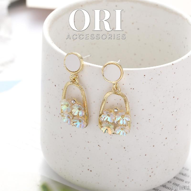 Bông tai nữ cánh hoa Calantha xinh xắn ORI ACCESSORIES B501