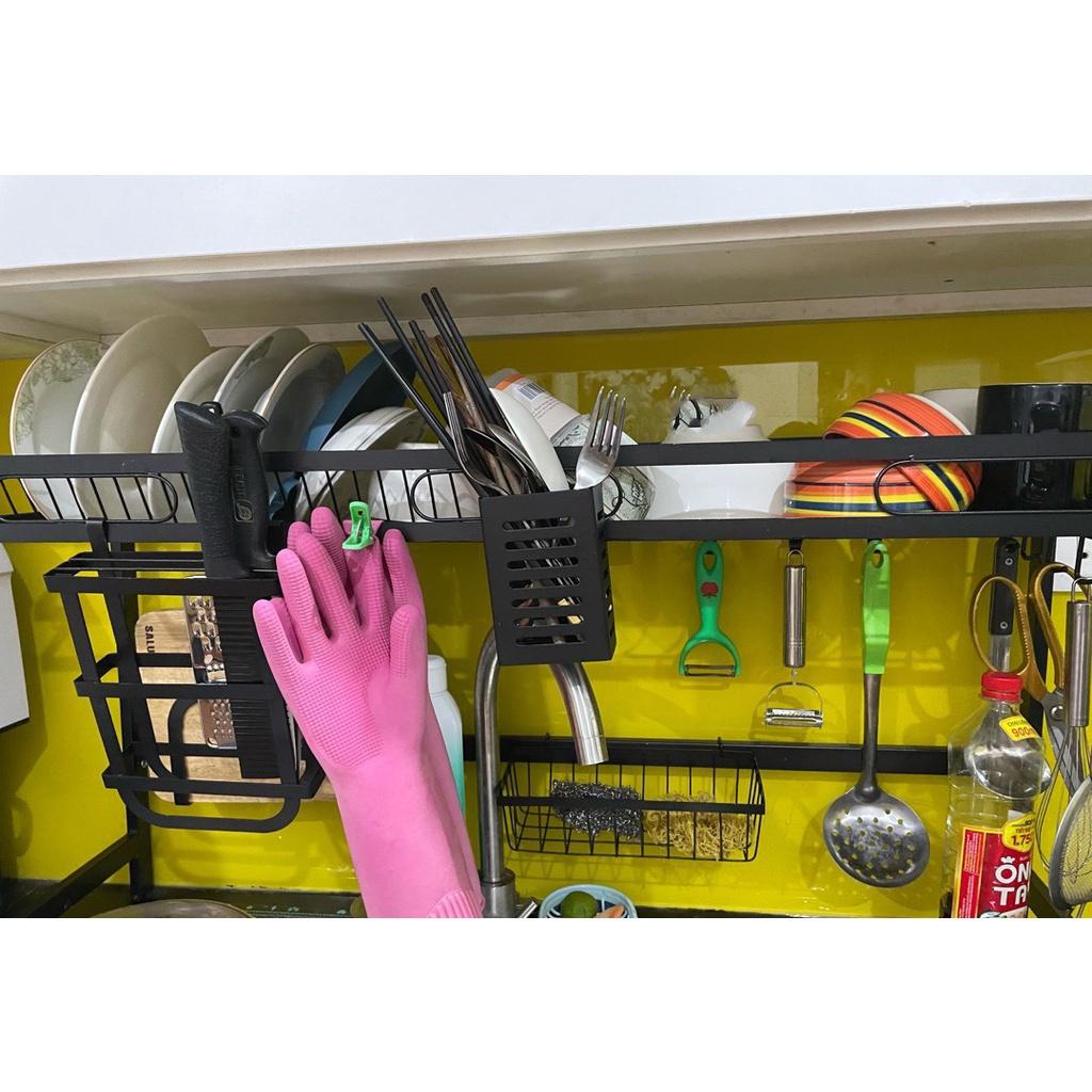 Bộ sản phẩm Kệ chén bát thông minh bản nâng cấp rộng 65cm - Thiết kế tinh tế - Chất liệu dày dặn - Giao nhanh