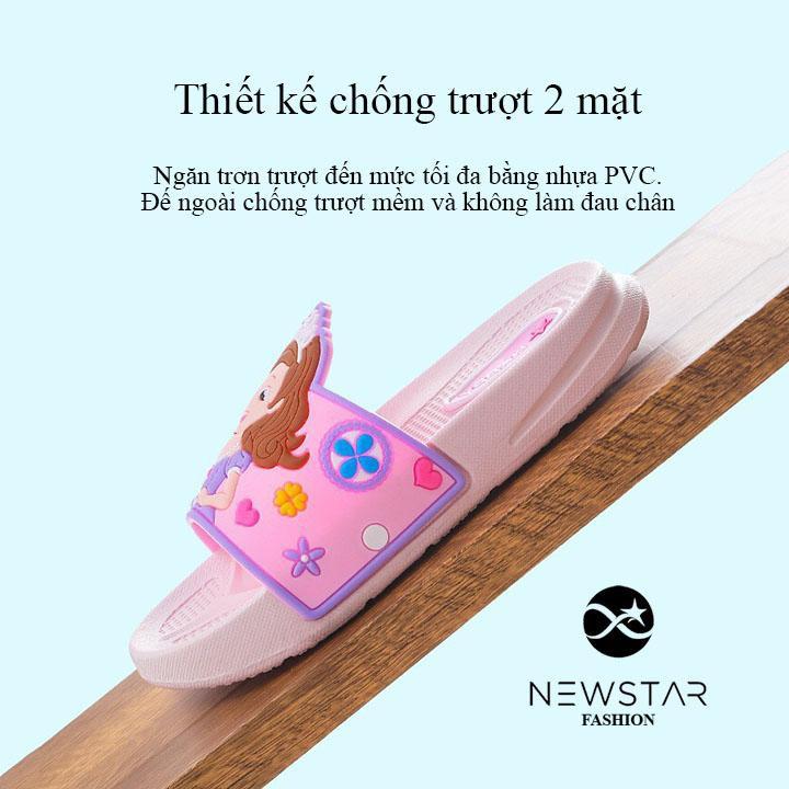 Dép quai ngang Công Chúa sophia siêu cute cho bé Chất liệu cao cấp êm ái Thiết kế xinh xắn đáng yêu