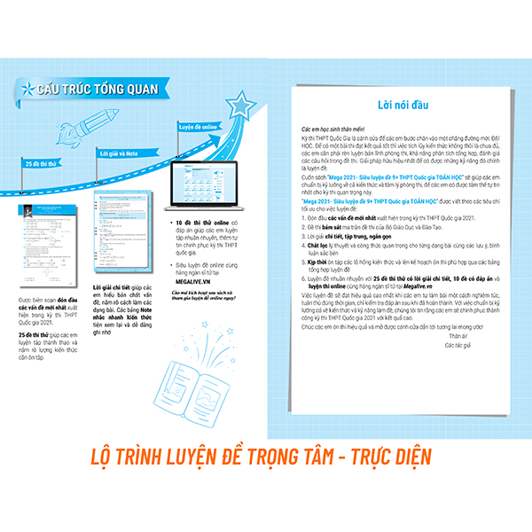 Mega 2021 - Siêu Luyện Đề 9 + THPT Quốc Gia 2021 - Toán Học