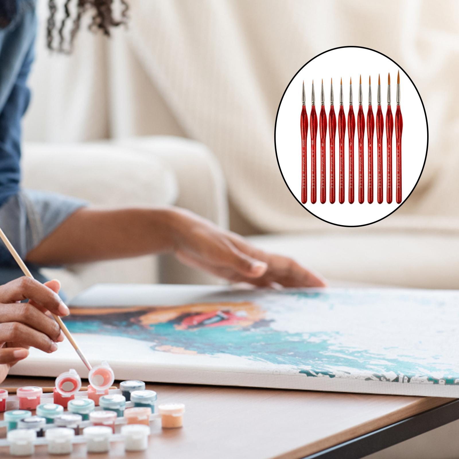Micro Fine Detail Paint Brushes Set for Artist Acrylic Aquarelle 11 Brushes Set
