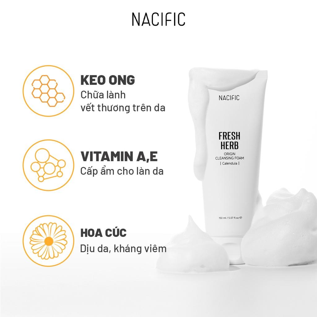 Sữa rửa mặt làm sạch Nacific Fresh Herb Origin Cleansing Foam Calendula 150ml