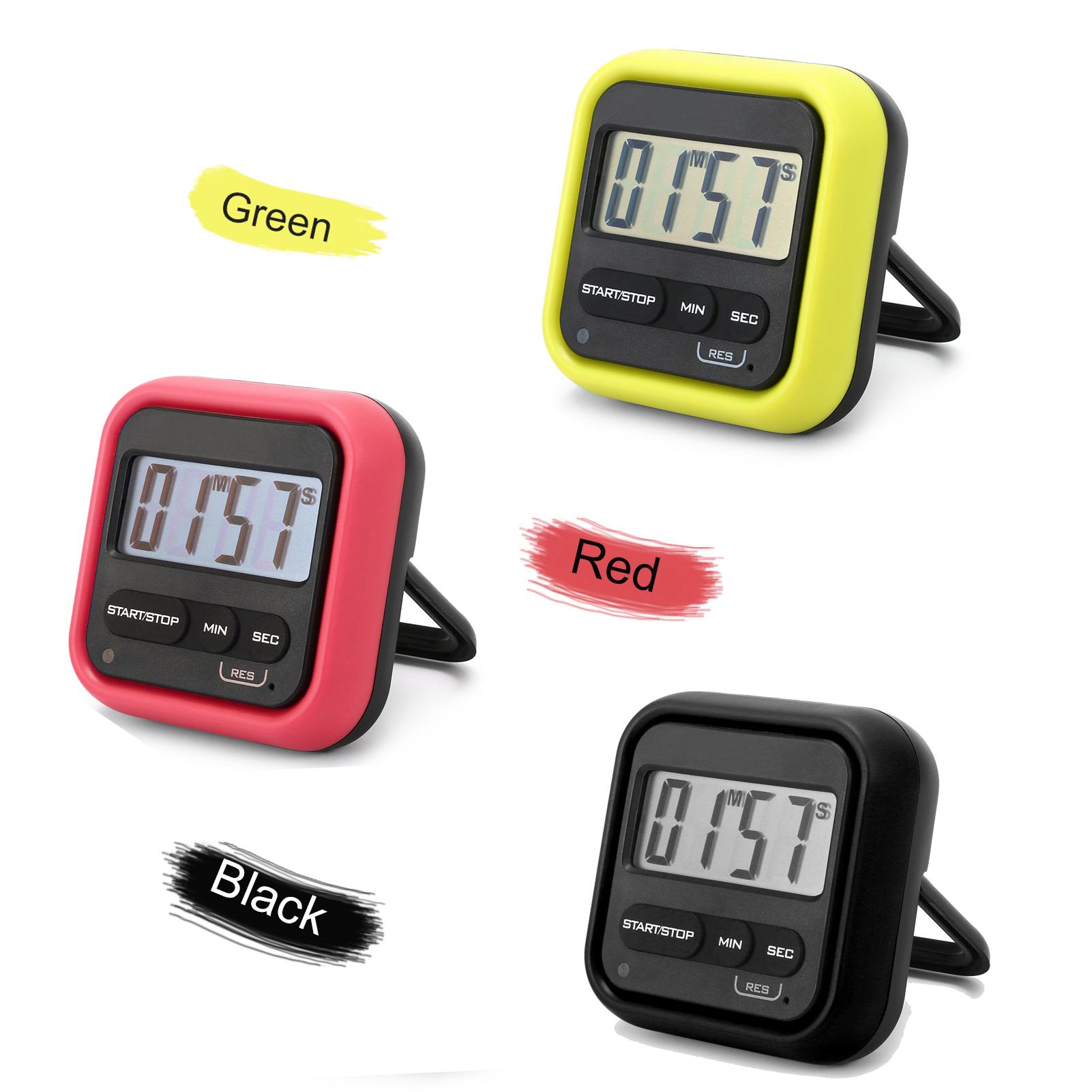 Kitchen Timer Digital Stopwatch with Loud Alarm Large LCD Count up/Countdown Timer for Cooking Shower Kids Classroom