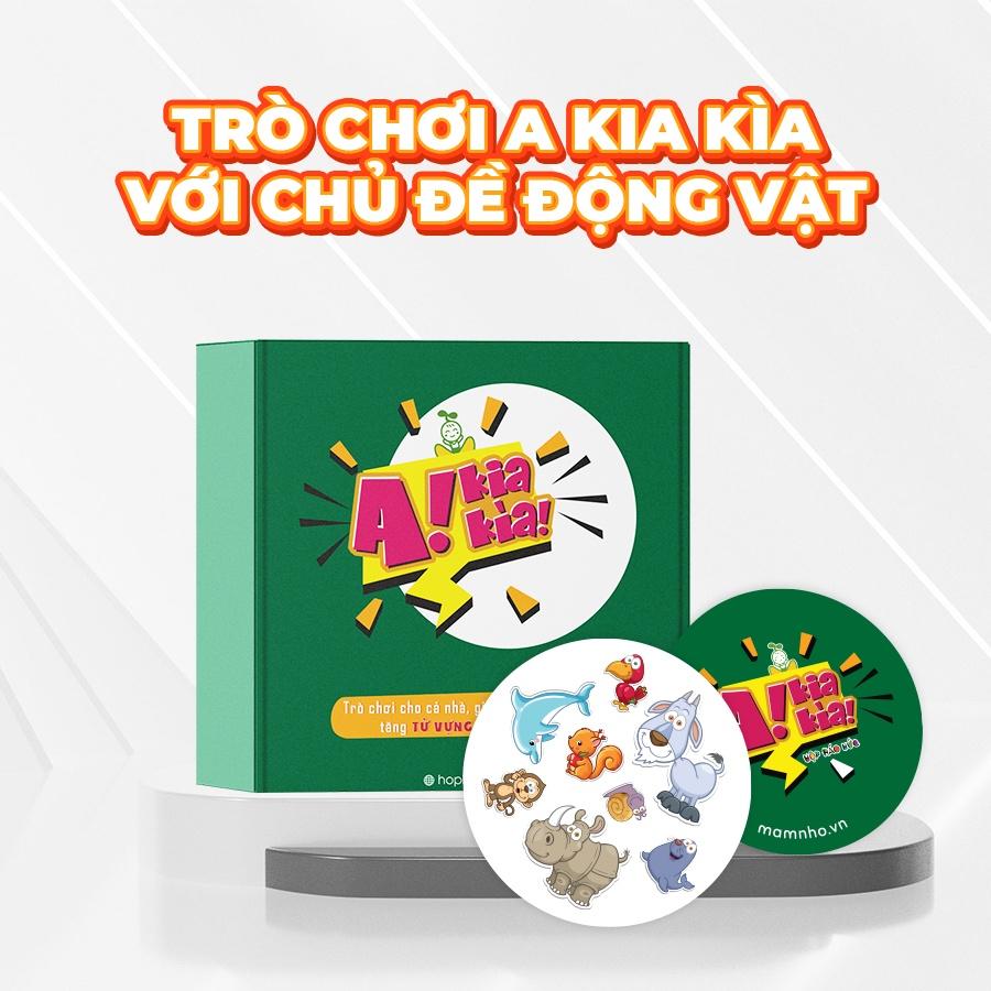 Hộp Háo Hức THẾ GIỚI ĐỘNG VẬT cho bé 3-6 tuổi - Combo 2 sách và Set trò chơi A kia kìa