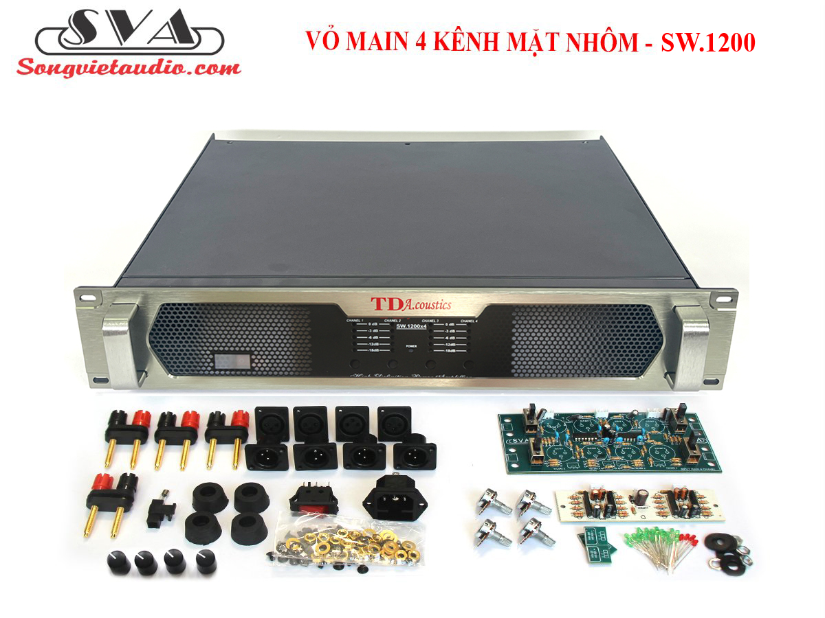 VỎ MAIN 4 KÊNH MẶT NHÔM - SW1200