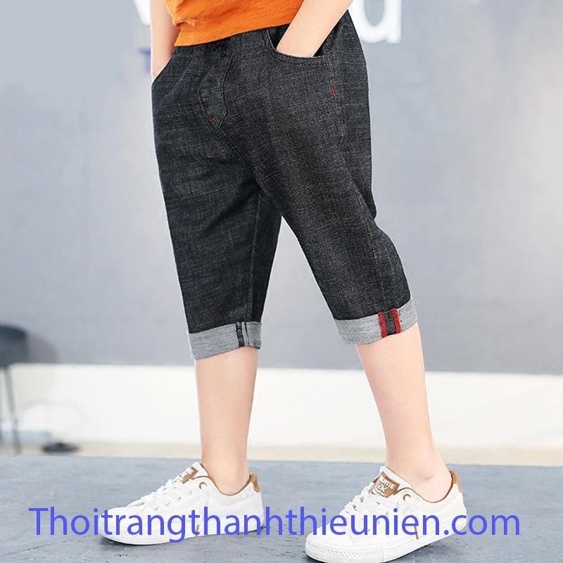 Quần Sooc Bò Bé Trai Quần Short Jean Hàng Quảng Châu Size Đại