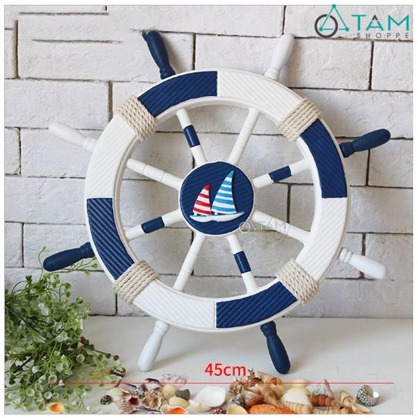 Bánh lái tàu trang trí ĐK 45cm