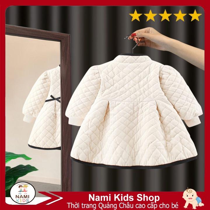 Áo khoác dáng dài phong cách Hàn Quốc hàng cao cấp cho bé gái