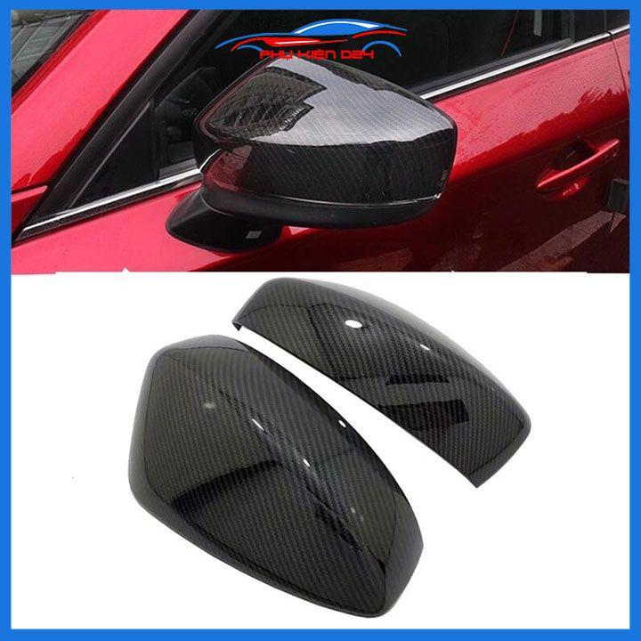 Ốp gương CX8, CX-8 2019-2020-2021-2022 vân Cacbon bảo vệ chống trầy trang trí làm đẹp xe