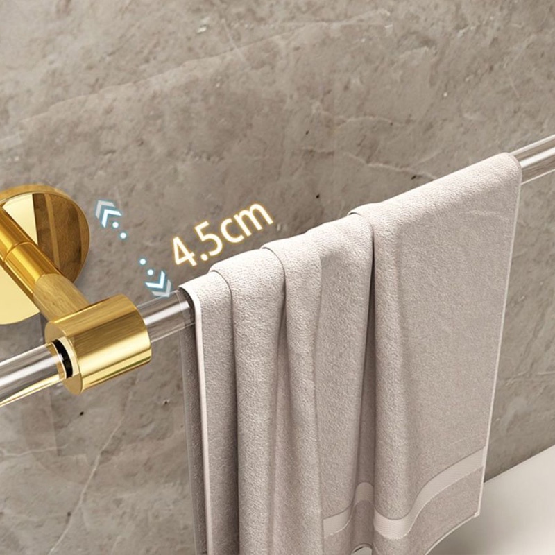Thanh treo khăn nhà tắm Luxury Clear Acrylic Towel Bar Shower Rack