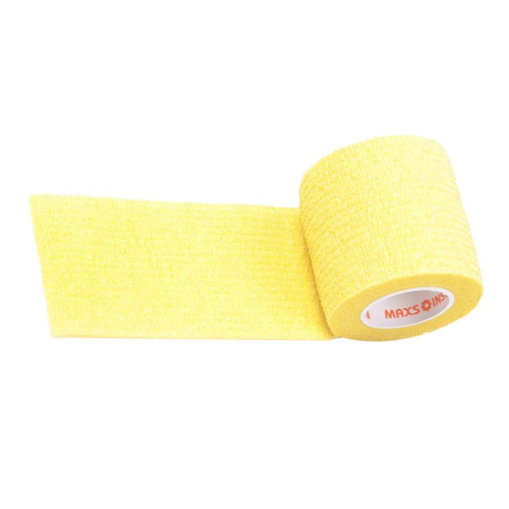 Elastic Sports 5cm Stretchable Self Adheres Bandage Tape Gauze Wrap Roll First Aid Strap for Wrists, Fingers, Ankle, Back, Knee and Other Body Areas