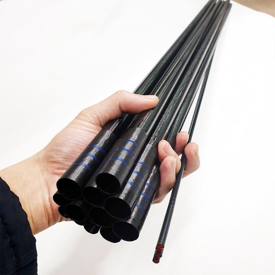 Cần câu tay Thần Ma Thiên Tôn 6H carbon xoắn, cần câu đơn câu đài, tặng kèm ngọn phụ xịn, có lóng thay thế