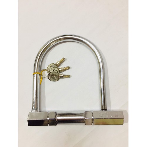 Khóa Xe Máy chữ U inox - size trung