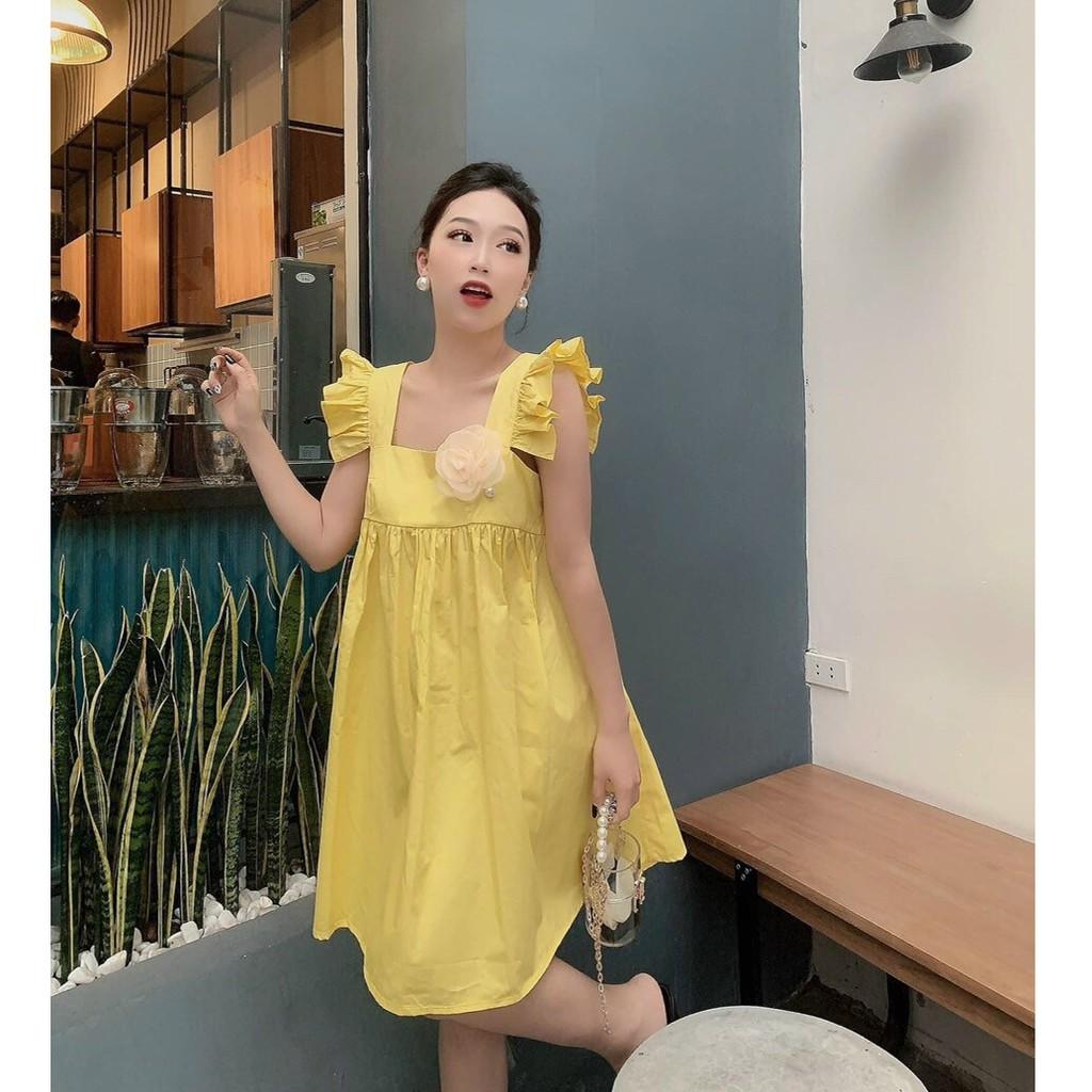 Đầm xoè babydoll tay cánh tiên